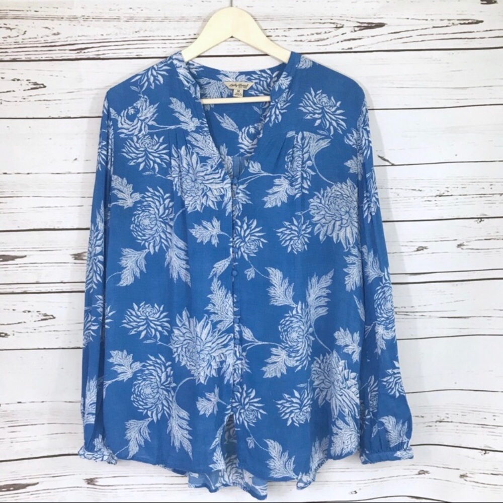 Lucky Brand Floral Print Blouse